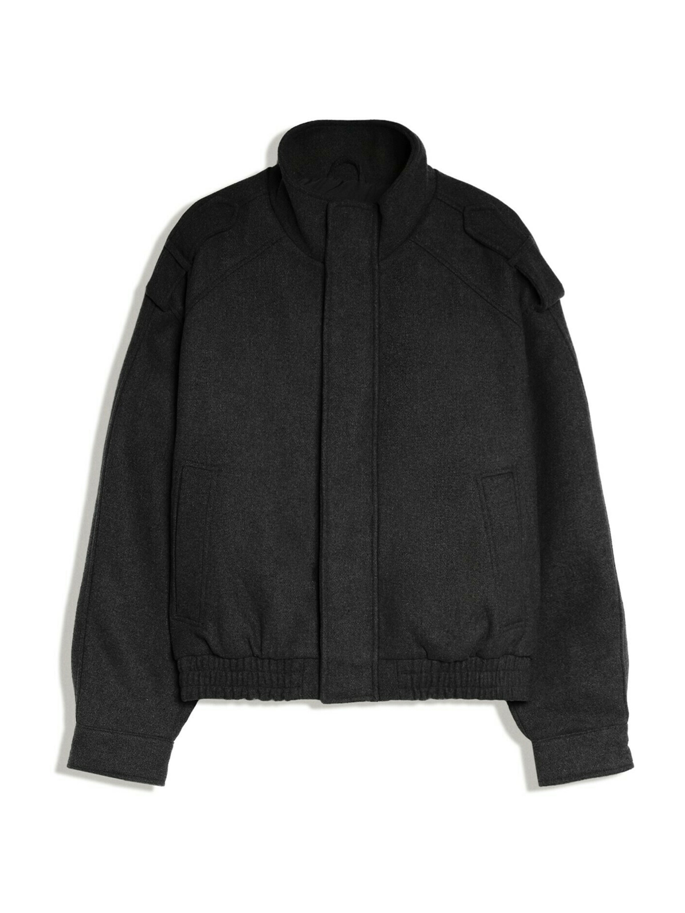 Bershka Between-season jacket in Black: front