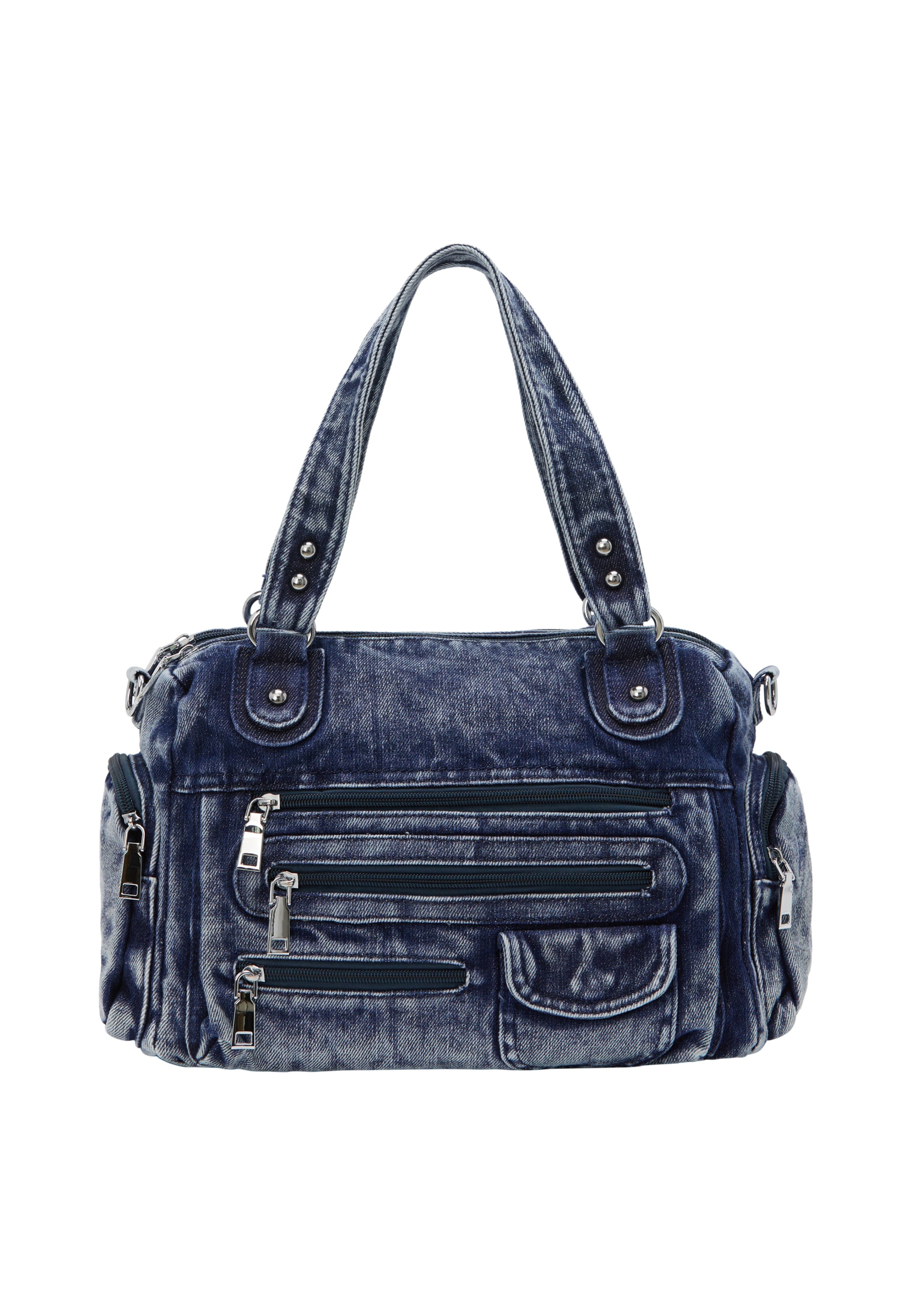 myMo ROCKS Bolso de mano en azul denim, Vista del producto