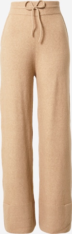 COMMA Wide leg Pants in Beige: front