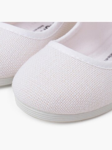 Ballerines Pisamonas en blanc