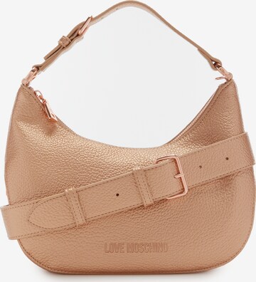 Love Moschino Shoulder Bag in Beige: front