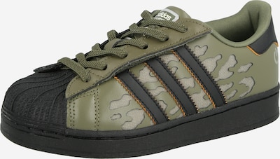 ADIDAS ORIGINALS Tenisice 'SUPERSTAR' veličine 28 u kaki / maslinasta / narančasta / crna, Pregled proizvoda