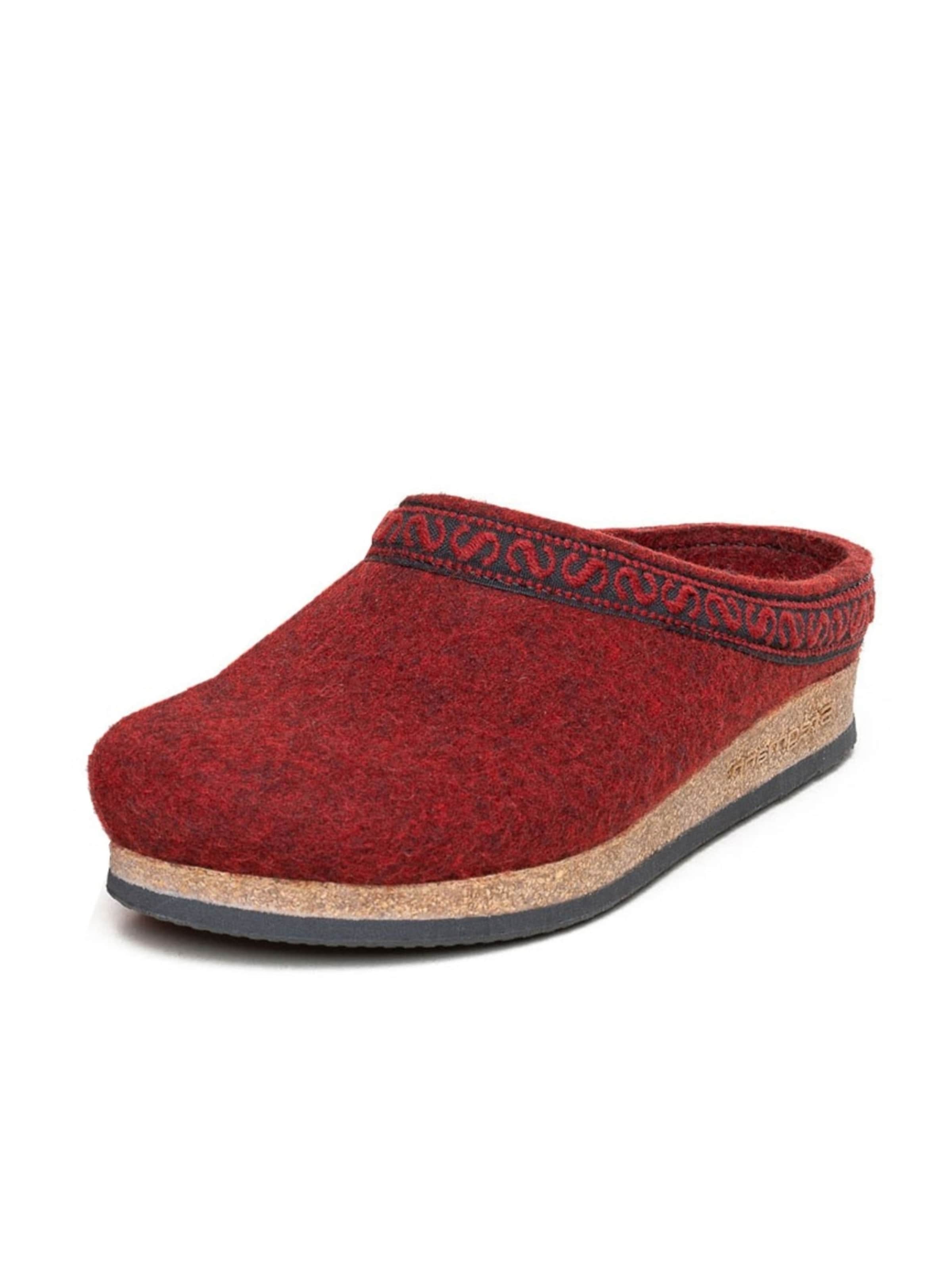 Stegmann Clogs 'Filzclogs Stegmann 108' in Red: front