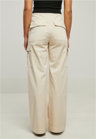 Wide Leg Pantalon cargo Urban Classics en beige