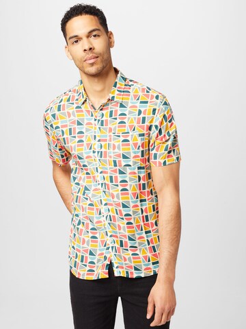 Iriedaily - Regular Fit Camisa 'Resort' em mistura de cores: frente