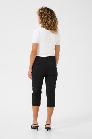 Cream Slim fit Trousers 'Comia' in Black