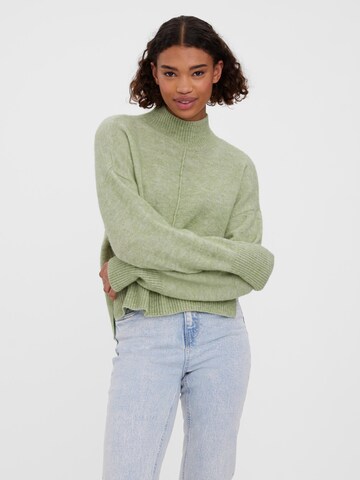 VERO MODA Trui 'Villa' in Groen: voorkant
