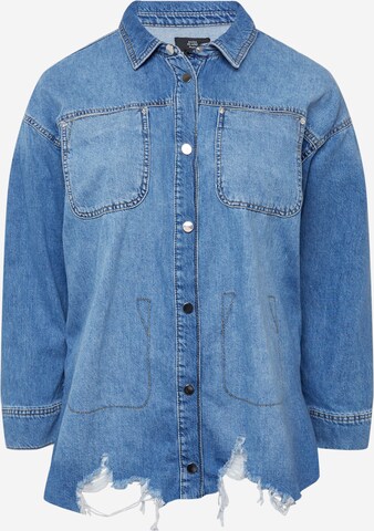 River Island Plus Blouse in Blauw: voorkant