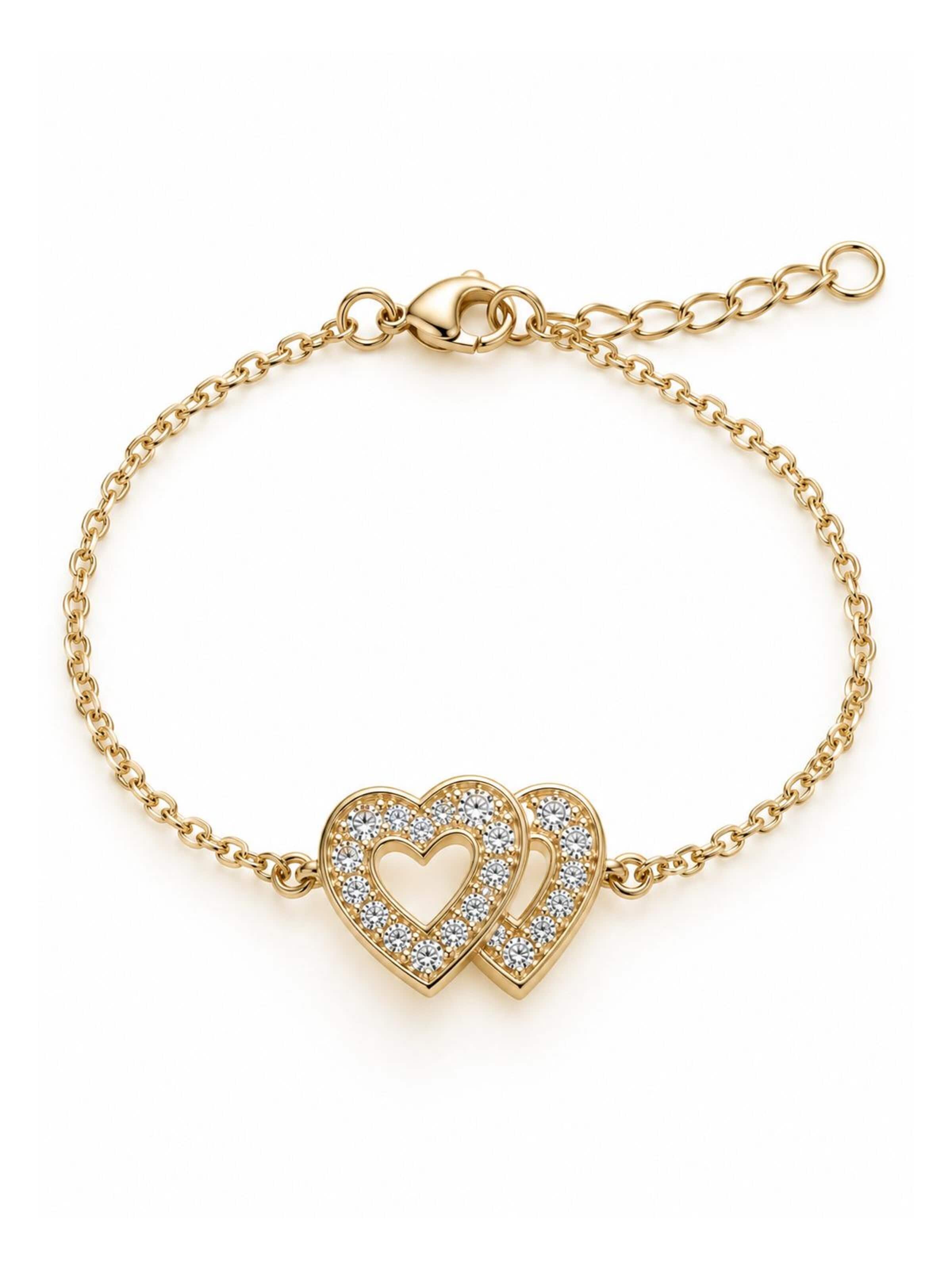 CHIVAL Bracelet 'Double Love' in Gold: front