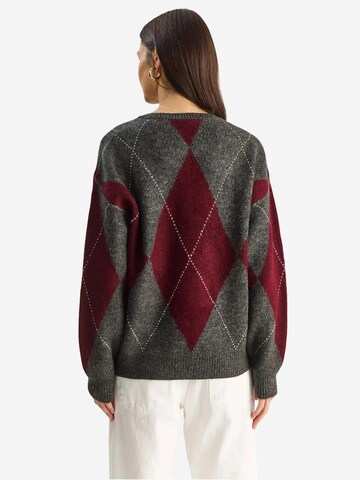 Bianco Lucci Pullover 'Pullover'‌‌‌‌‌‌‌ in Grau