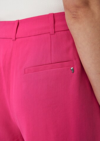 COMMA Loose fit Pleat-front trousers in Pink