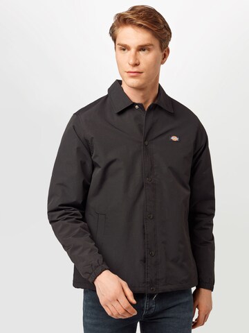 Regular fit Giacca di mezza stagione 'Oakport Coach' di DICKIES in nero: frontale