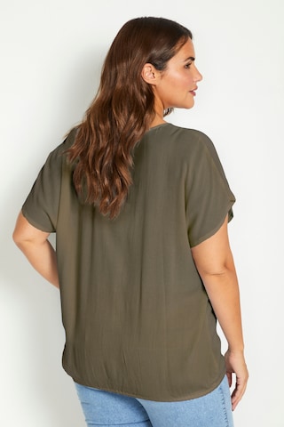 KAFFE CURVE Blouse 'Ami' in Green