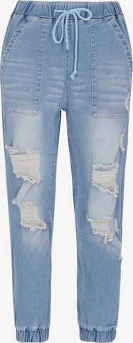 NALLYTapered Traperice - plava boja: prednji dio