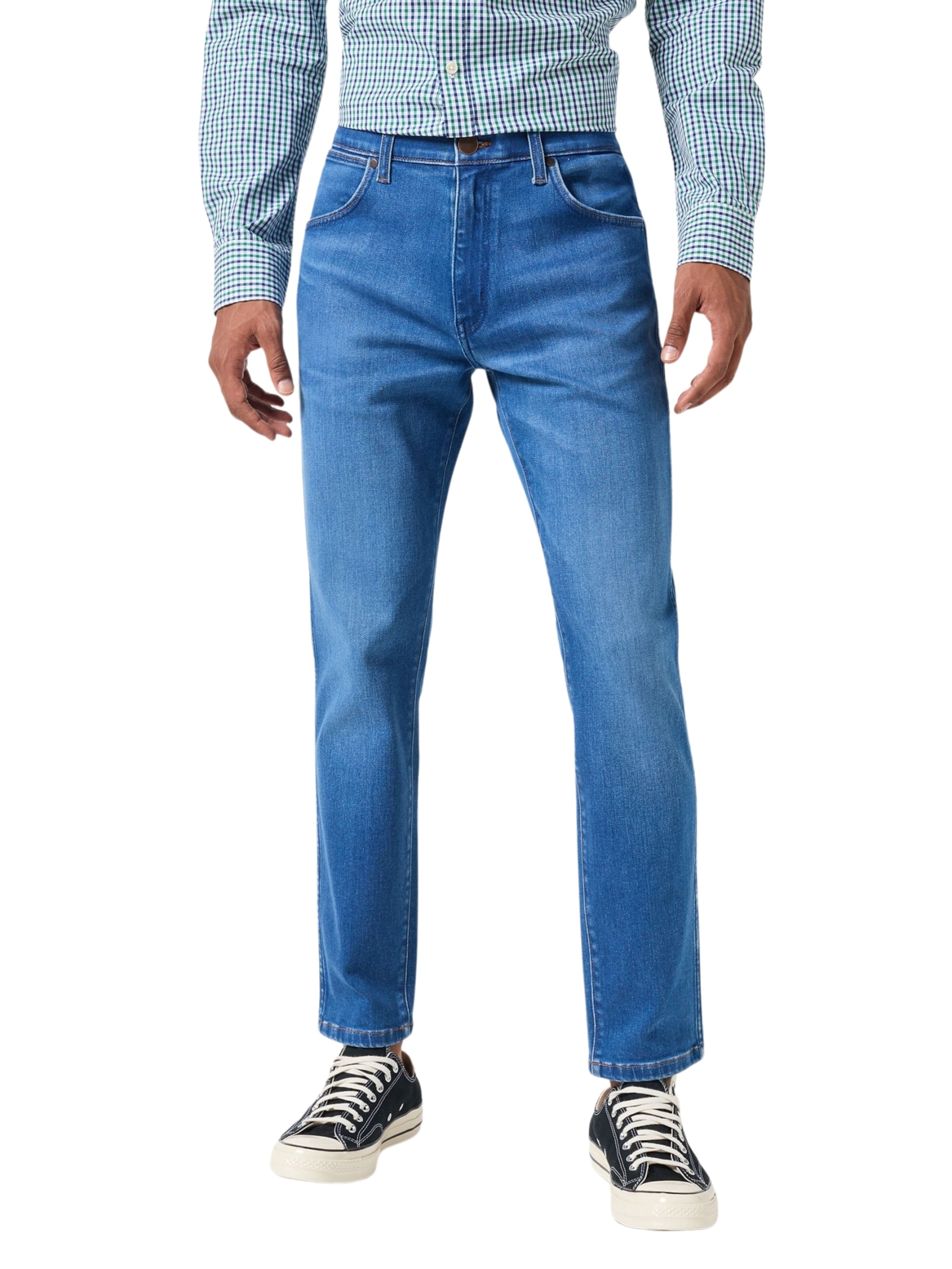 Regular Jean 'LARSTON' WRANGLER en bleu : devant