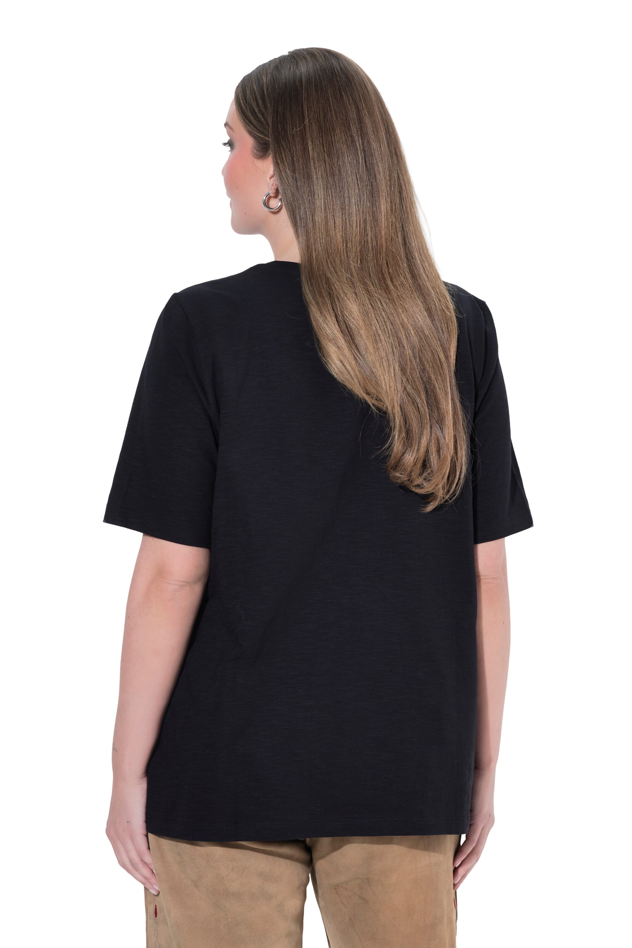 Ulla Popken T-Shirt in Schwarz