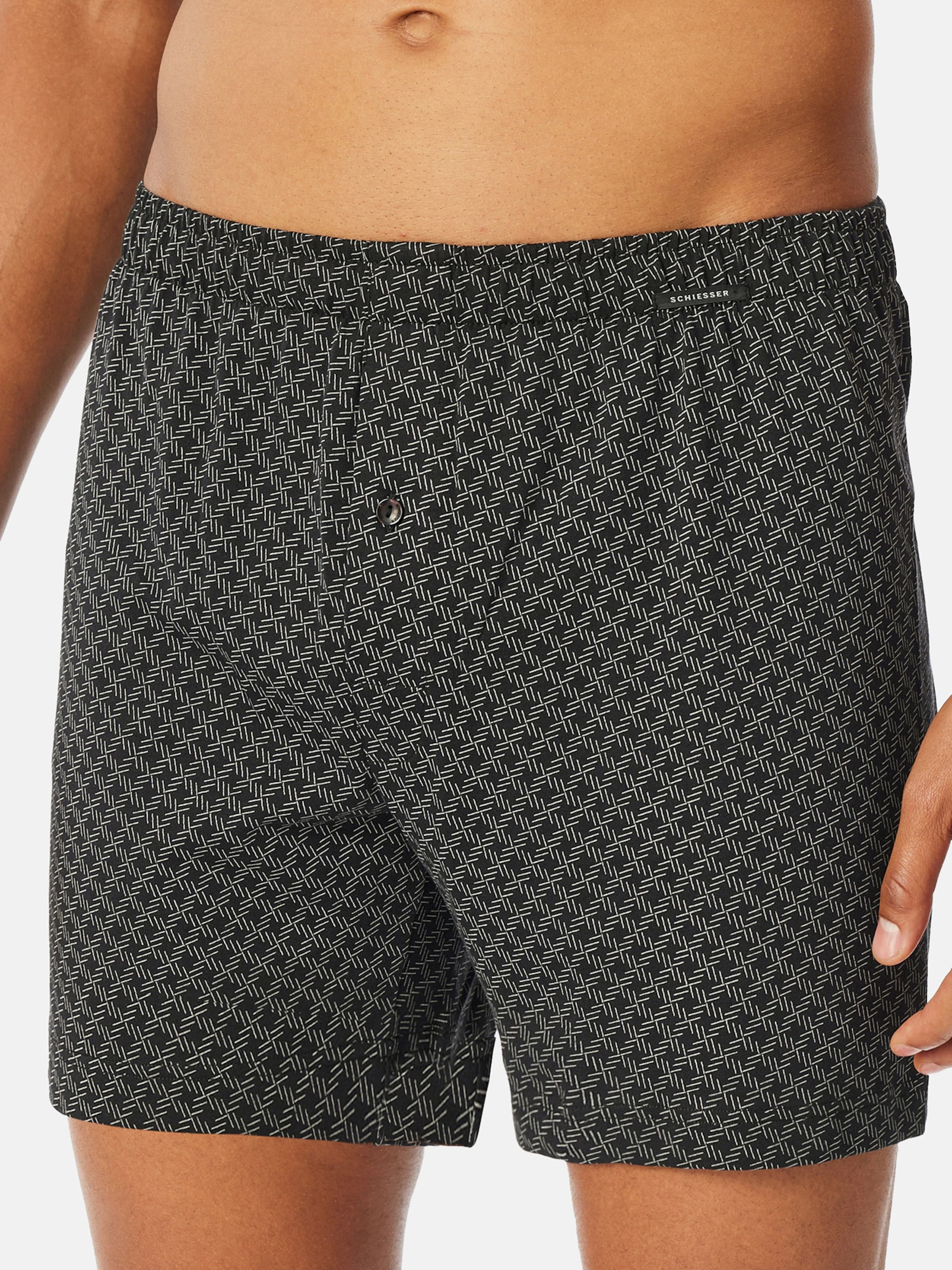 SCHIESSER Boxershorts ' Basic ' in Grijs: voorkant