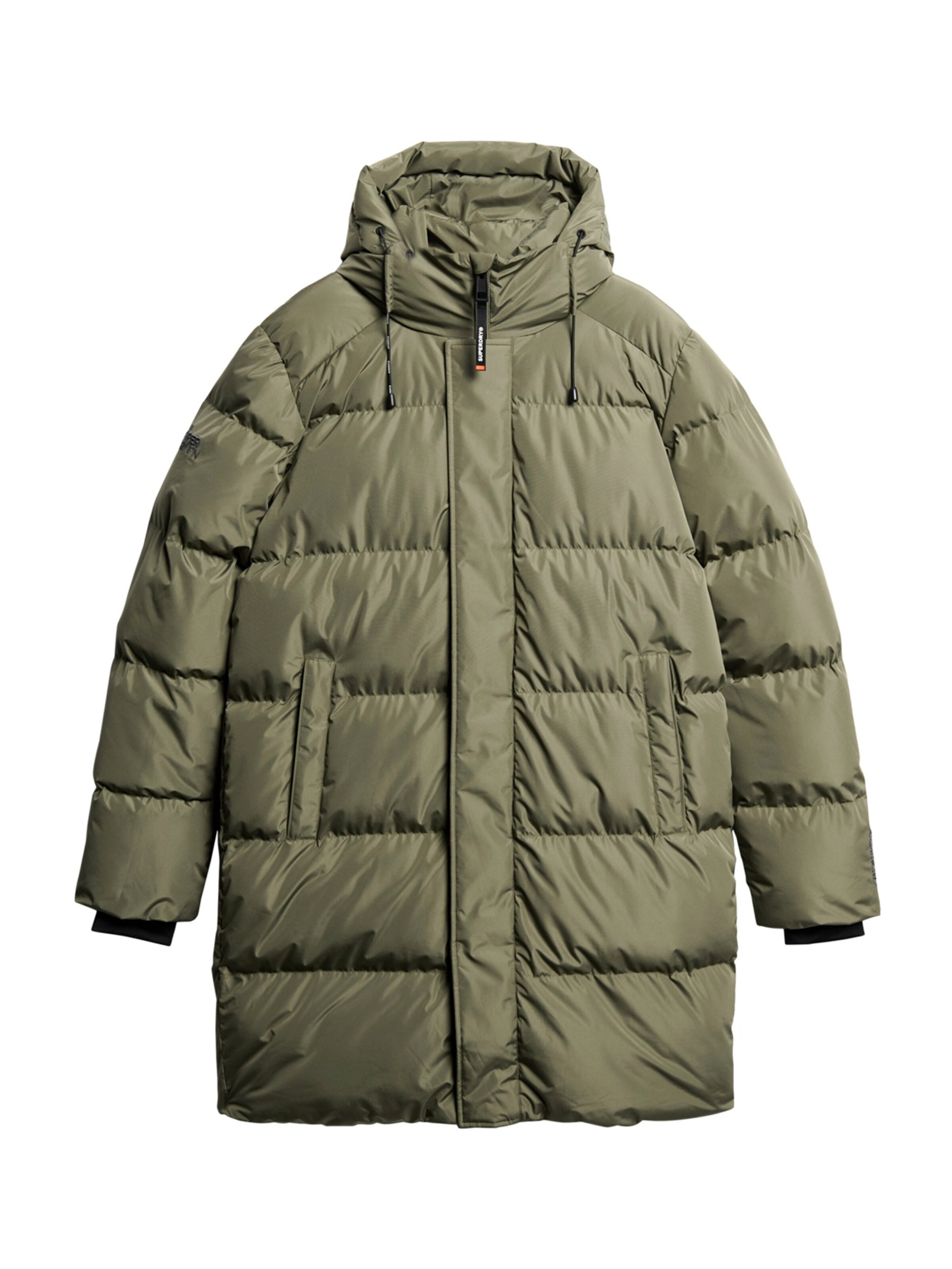 Superdry Зимнее пальто в Зеленый: спереди