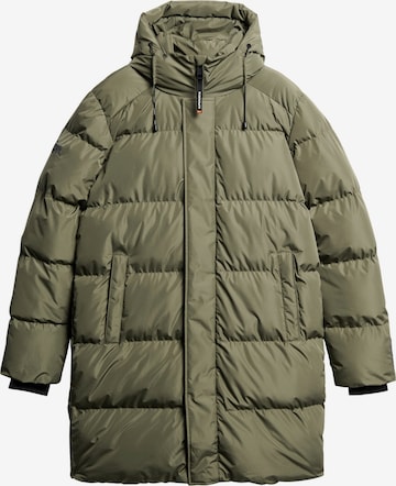 Superdry Χειμερινό παλτό σε πράσινο: μπροστά