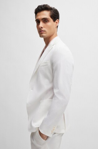BOSS Slim fit Suit Jacket 'Hanry ' in White