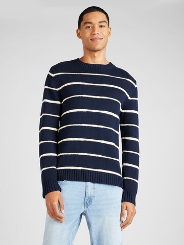 Pull-over 'Karl' Casual Friday en bleu : devant