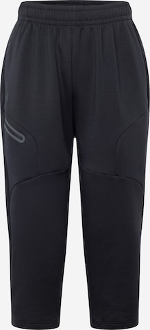 Effilé Pantalon de sport 'Unstoppable' UNDER ARMOUR en noir : devant