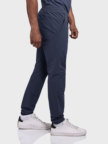 Schöffel Slimfit Outdoorbroek 'Vienna' in Blauw