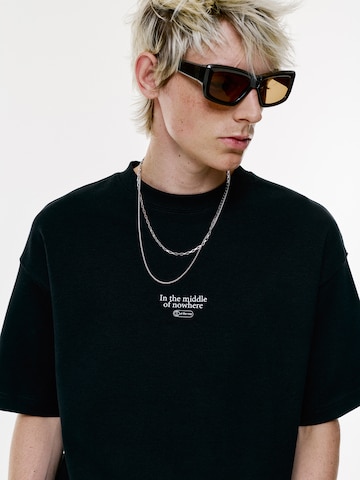 Pull&Bear Koszulka w kolorze czarny