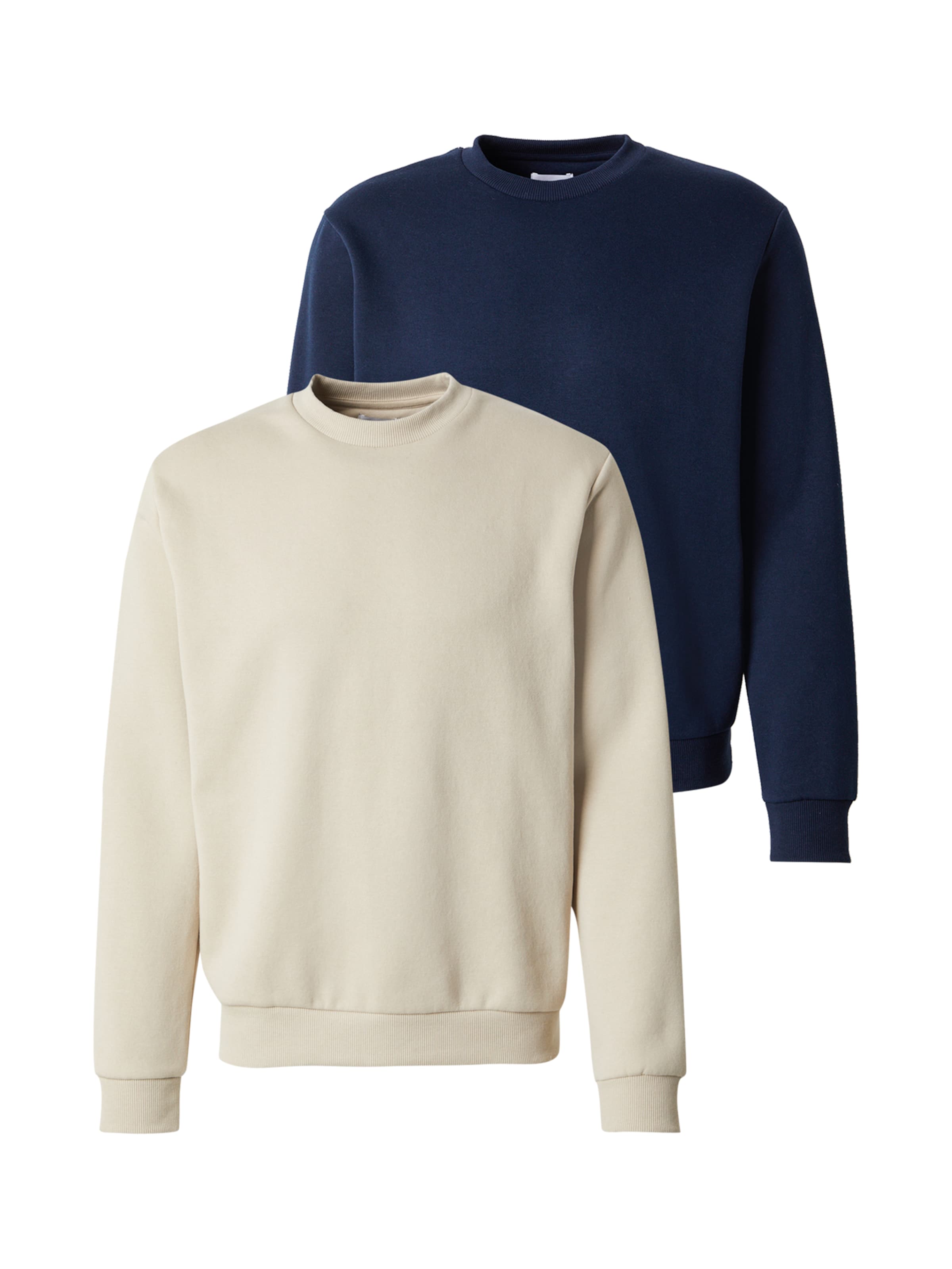 Sweat-shirt 'JJEBRADLEY' JACK & JONES en beige : devant