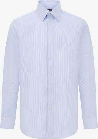 Chemise Boggi Milano en bleu : devant