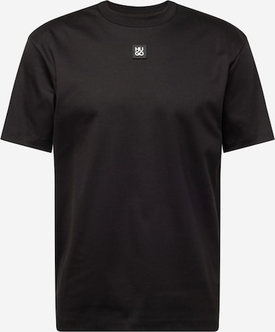 HUGO Μπλουζάκι 'Dalile' σε μαύρο / λευκό, Άποψη προϊόντος