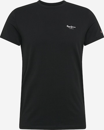 Pepe Jeans T-Shirt in Schwarz: front