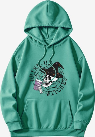 GORHEY Sweatshirt in Groen: voorkant