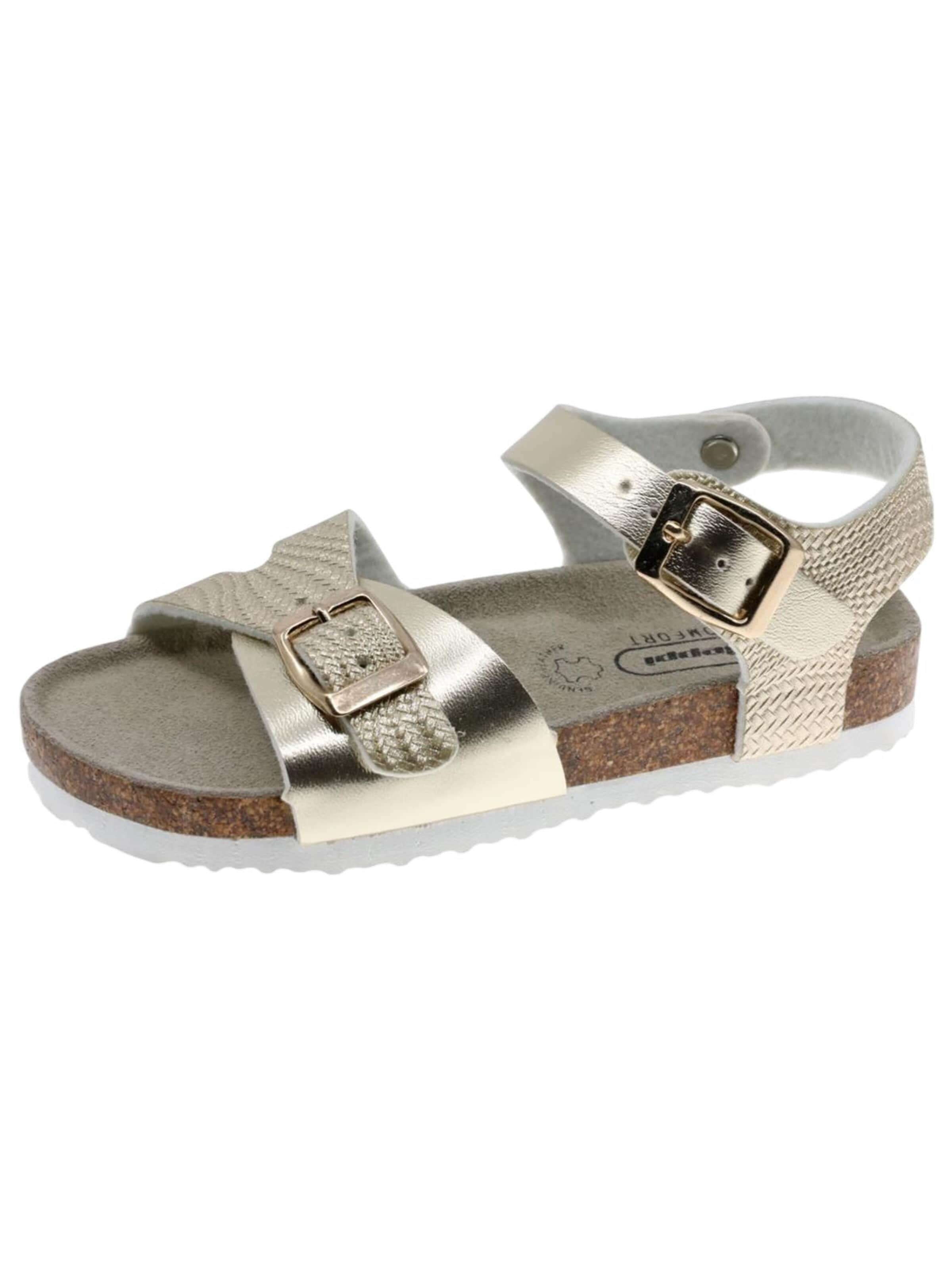 Beppi Sandale in Gold: Vorderseite