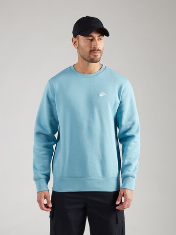 Nike Sportswear Μπλούζα φούτερ 'CLUB' σε πράσινο: μπροστά