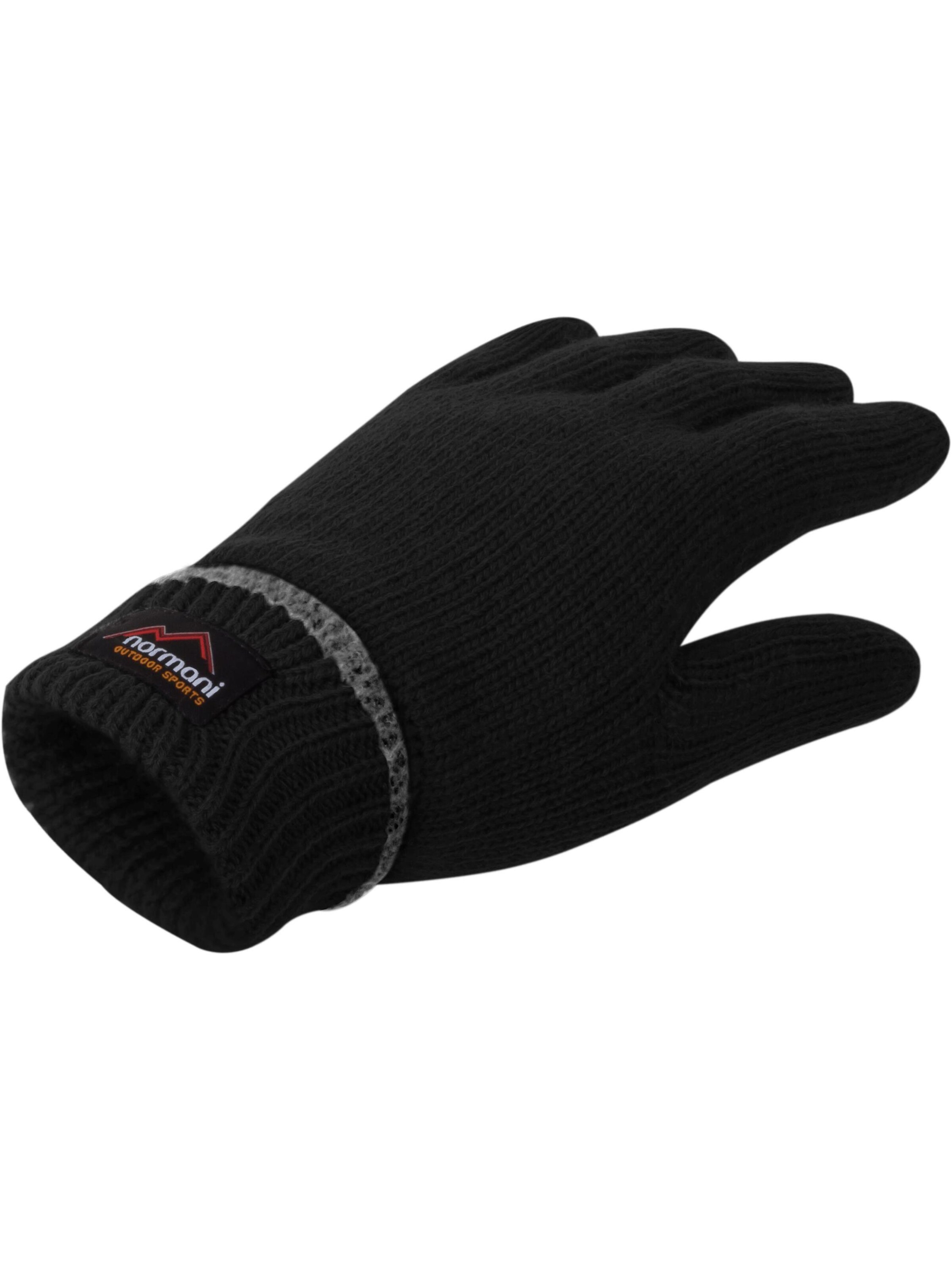 normani Fingerhandschuhe 'Edmonton' in Schwarz