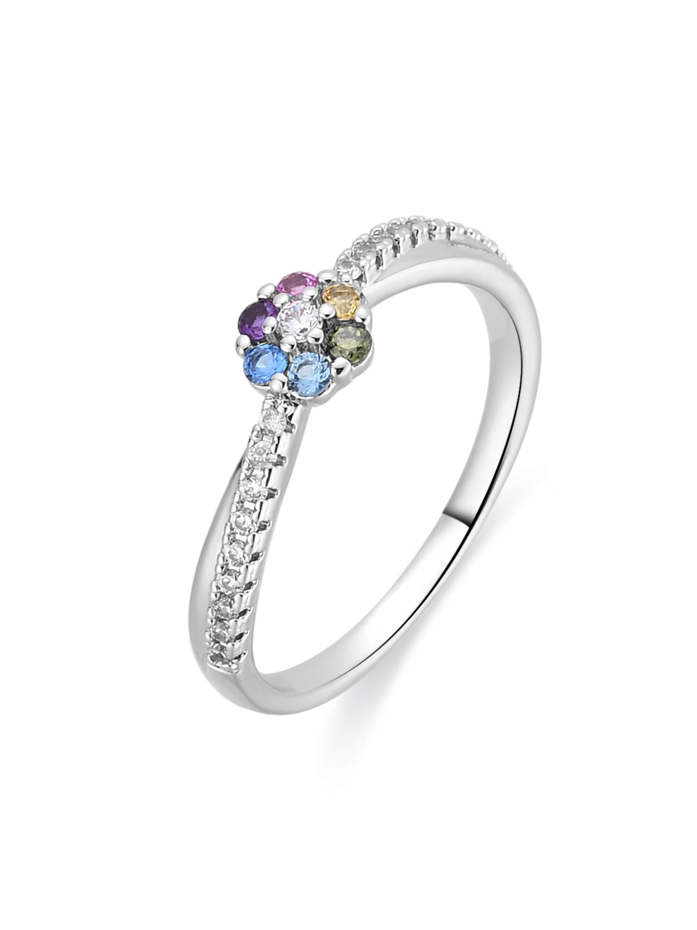 Luxenter - Anillo 'Zetrana' en Mezcla de colores: frente