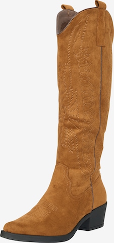 Salinyang Comwboystøvler i brun: forside