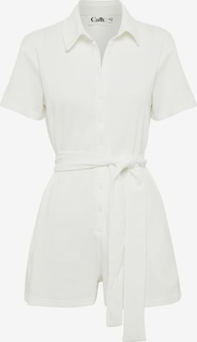 Calli Jumpsuit 'WEEKEND' in White: front