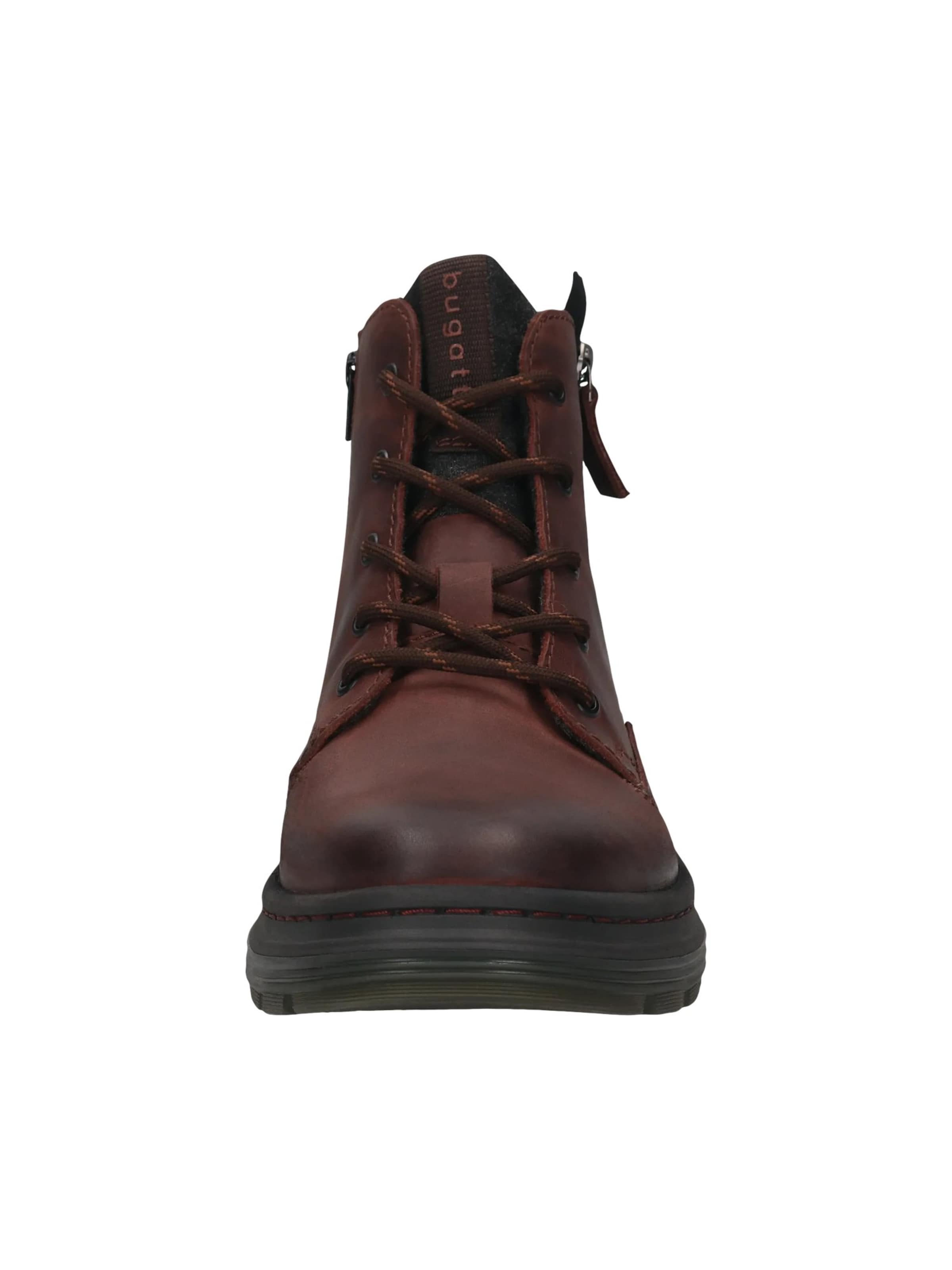 Bottes à lacets bugatti en rouge