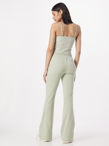 évasé Pantalon HOLLISTER en vert