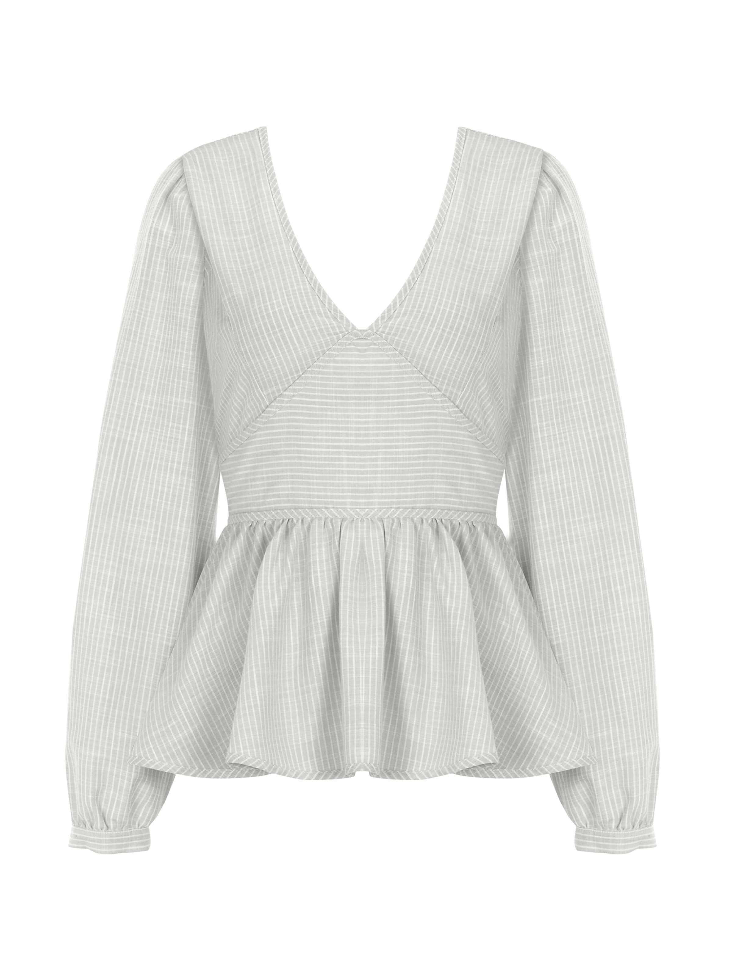 FRESHLIONS Bluse 'Brielle' in Grün: Vorderseite