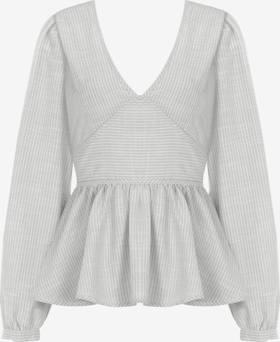 FRESHLIONS Bluse 'Brielle' in pastellgrün / weiß, Produktansicht