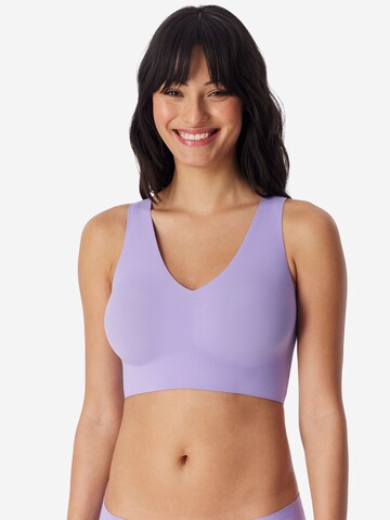 SCHIESSER Bustier BH ' Invisible Soft ' in Lila: voorkant