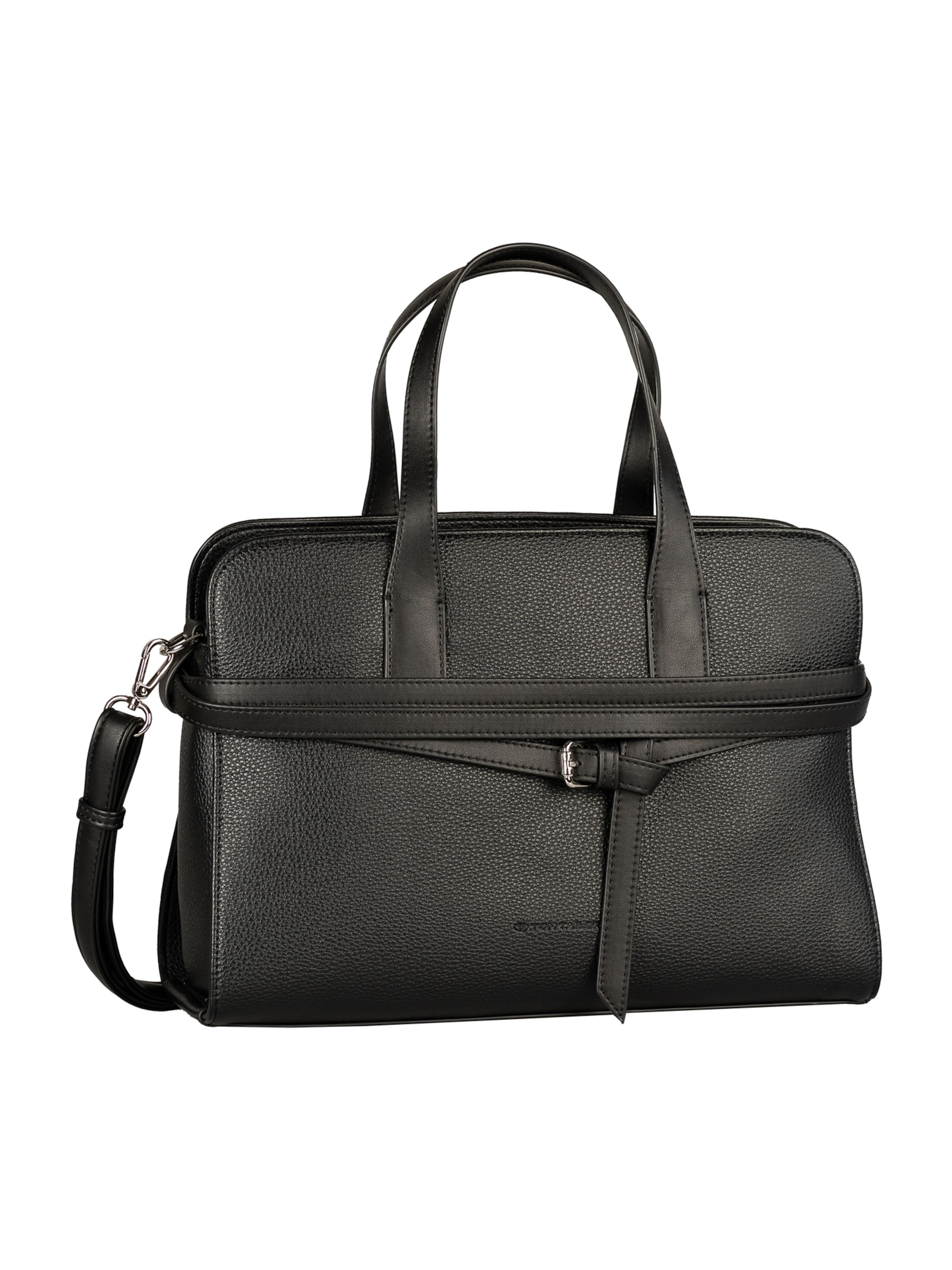 TOM TAILOR Käekott 'Freya', värv must: eest vaates