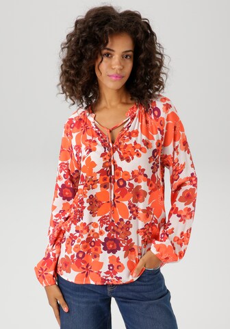 Aniston CASUAL Bluse in Orange: Vorderseite