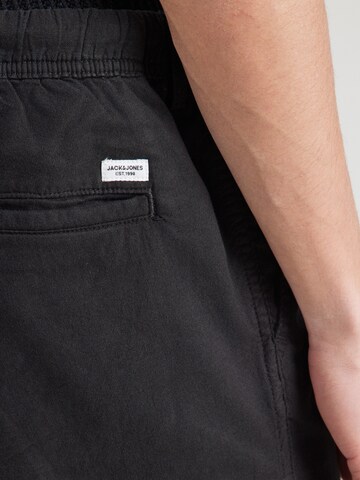 JACK & JONES regular Lærredsbukser 'JPSTJAIDEN' i sort