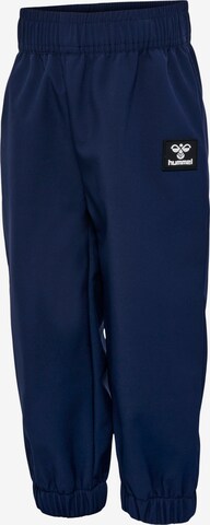 Hummel Tapered Workout Pants in Blue