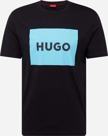 HUGO Shirt 'Dulive222' in Zwart: voorkant