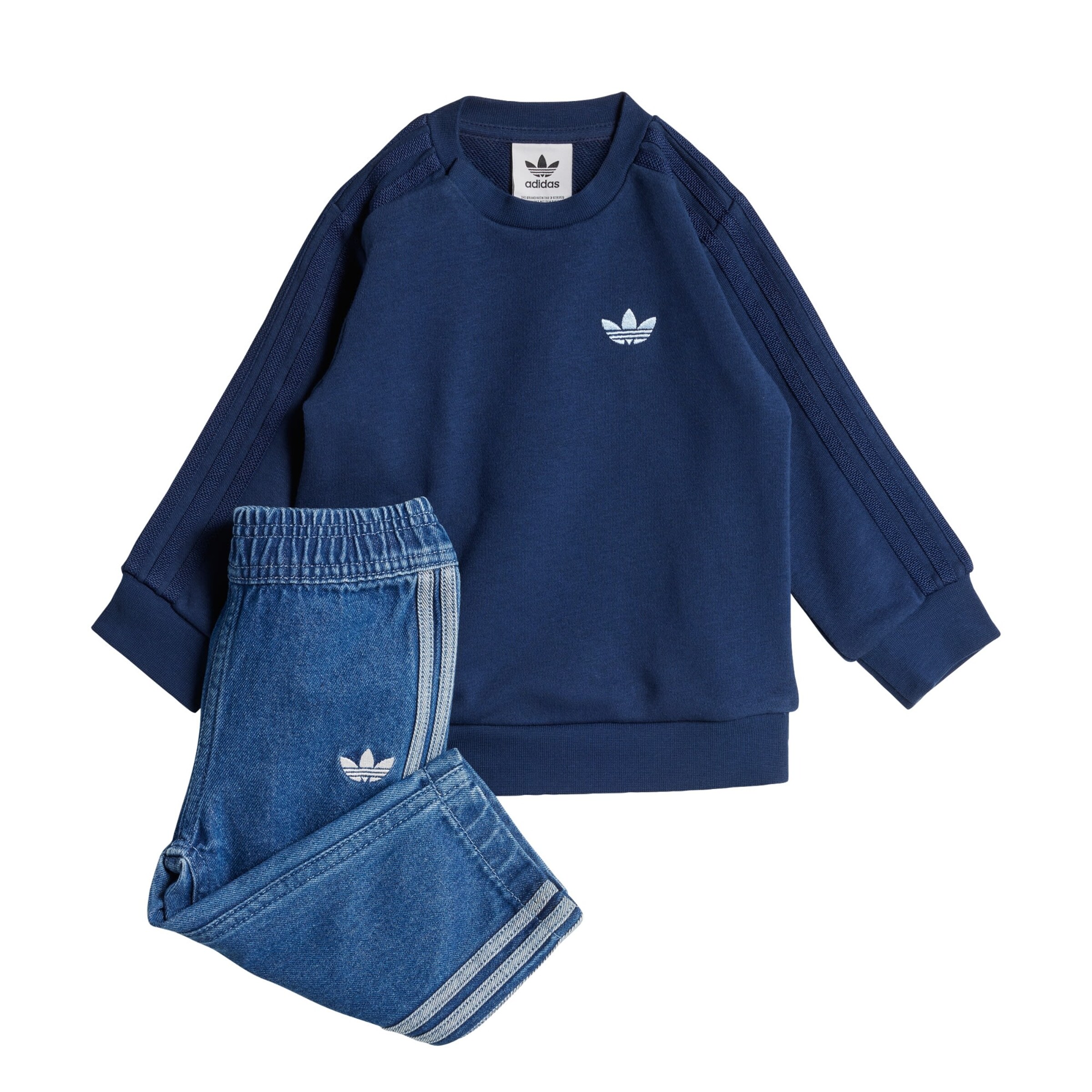 ADIDAS ORIGINALS Комплект 'Denim Crew Set' в синьо